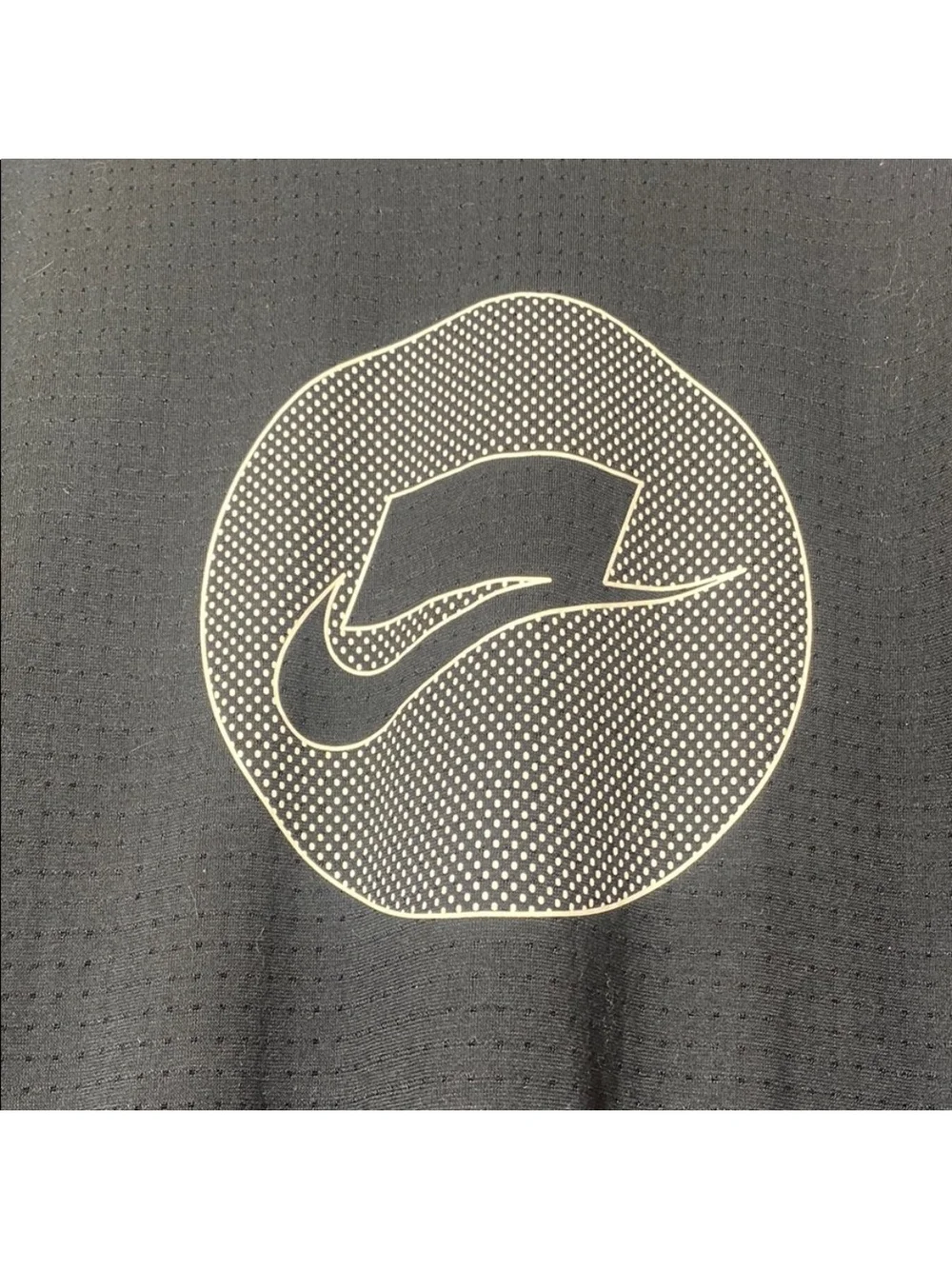 Nike Men's Black Dri-FIT Short Sleeve Performance Shirt with Neon Accents